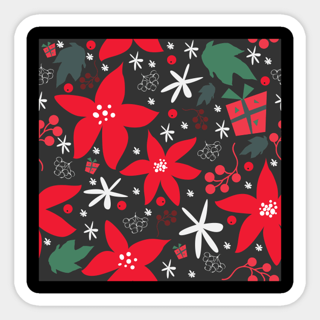 Poinsettia Sticker by Countryside